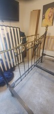 Brass and iron king metal - metal, bed