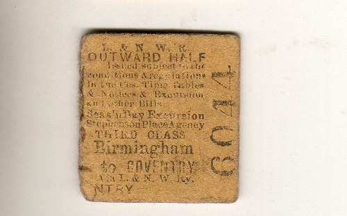 Railway ticket lnwr - railway,