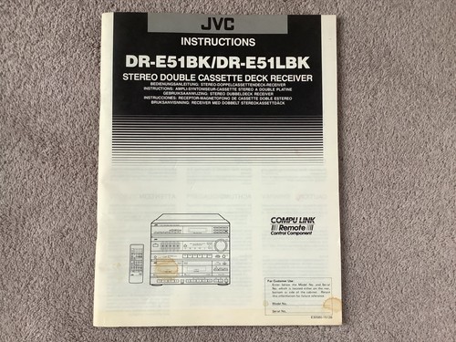 Jvc e34bk e34lbk stereo - jvc, dr-e34bk