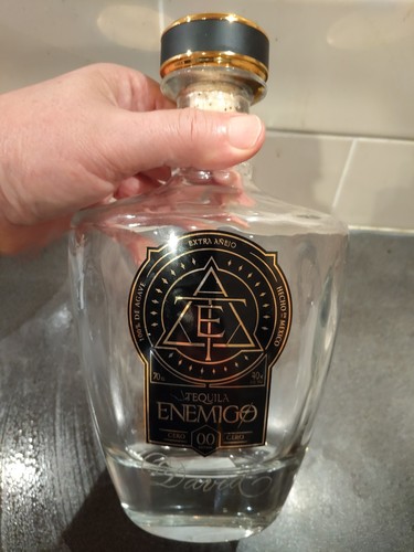 Enemigo tequila empty bottle