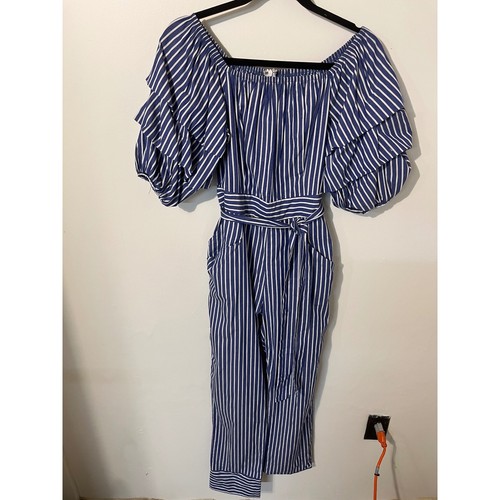 Blue white striped - blue,