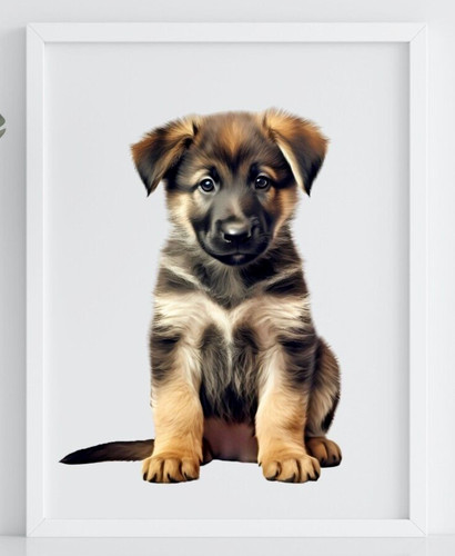 German shepherd puppy art - shepherd,