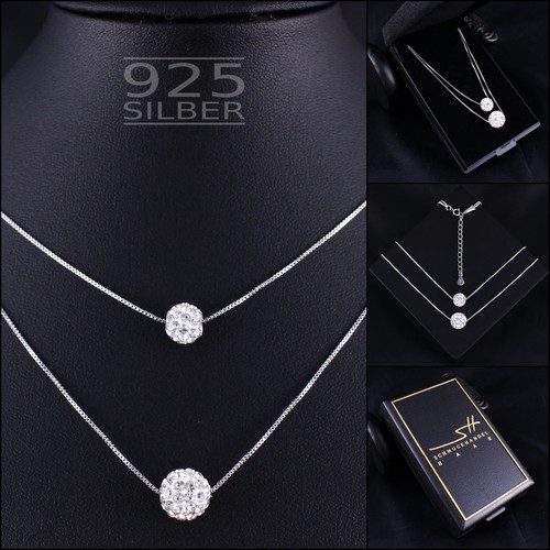 Double shamballa necklace 925 - double,
