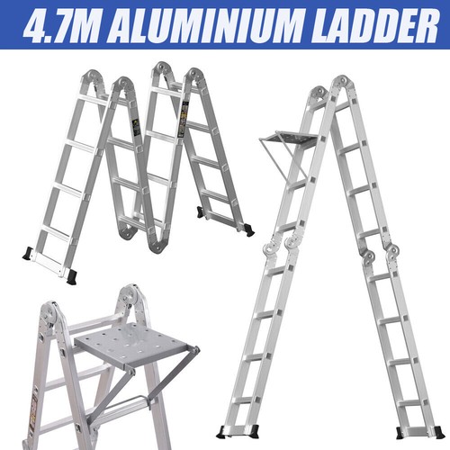 Aluminium folding ladder - folding,