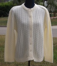 Coral Bay, Ladies Lemon coloured knitted cardigan, size M