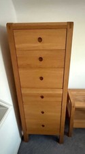 Habitat Radius Solid Oak Tallboy  - 6 drawer - Original Simon Pengelly Design