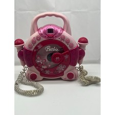 VTG Barbie Sing with Me CD Player karaoke dual microphone UNTESTED PARTS ONLY