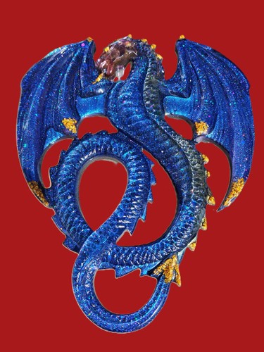 Resin mythical dragon wall - mythical,