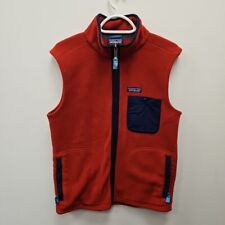 Patagonia Synchilla Better Sweater Red Lightweight Fleece Vest Gilet Mens Small