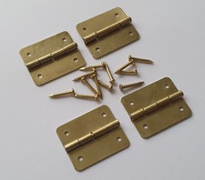 4x Mini Gold Hinges Door