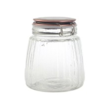 Glass Storage Jars Copper Lids