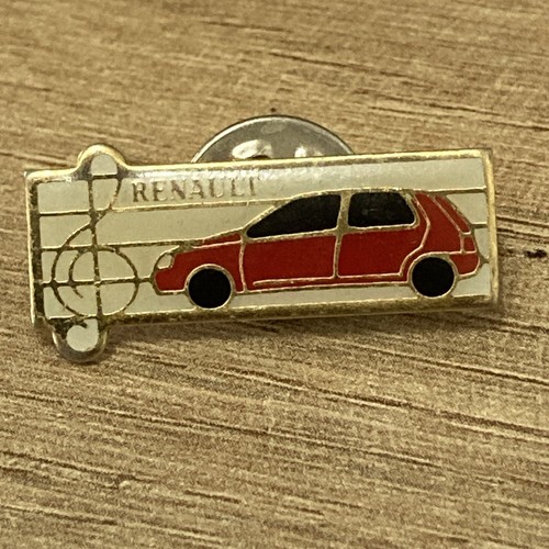 Renault red car enamelled - red,