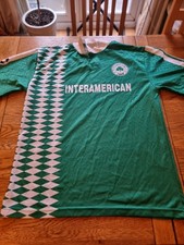 Vintage Panathinaikos FC home football shirt 1995-96 season. "INTERAMERICAN"