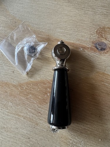 Lefroy brooks black lever tap - black,