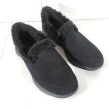 Skechers Womens Goga Mat Ultra Go Trainers Size UK 5 Black Suede Fur Lined
