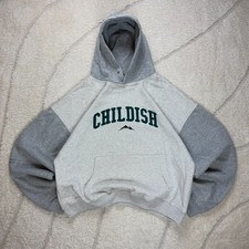 VTG Childish Adventures TGF Bros 1995 Grey Size XL Heavyweight Oversized Hoodie