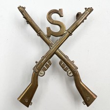 Genuine Crossed Rifles Sniper Marksman Skill At Arms Trade Qualification Badge