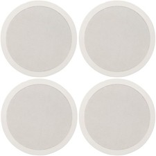4x CEILING SPEAKERS 2-Way 120W Home Cinema Hifi Surround Sound 8inch 952.155UK