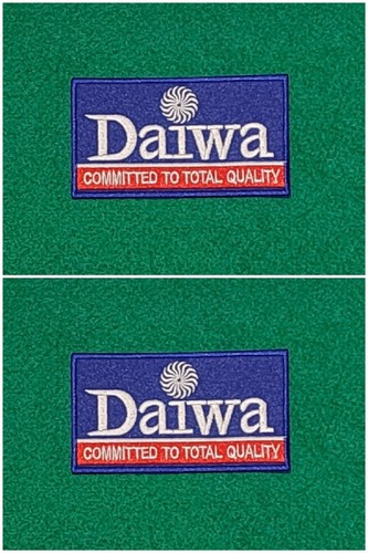 Pair blue daiwa patches - of,