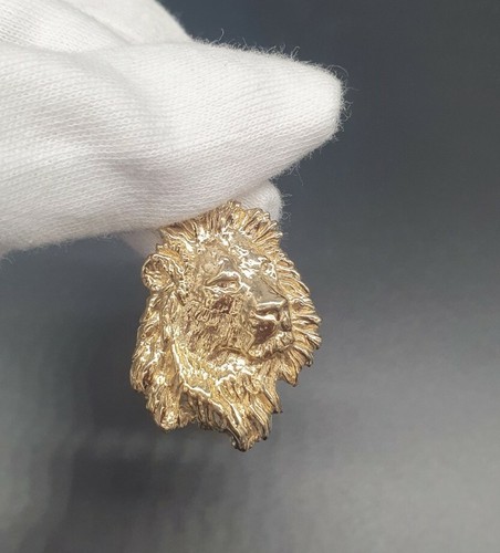 9ct gold silver - 9ct, lion