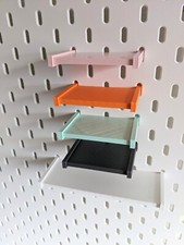 Shelves for Ikea Skadis Peg Board Storage Container Box Shelf Display Stand UK