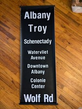 Vintage New York bus scroll
