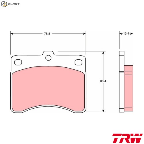 Brake pad set - brake,
