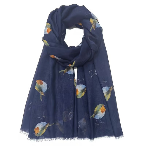 Elegant robin printed chiffon - elegant,