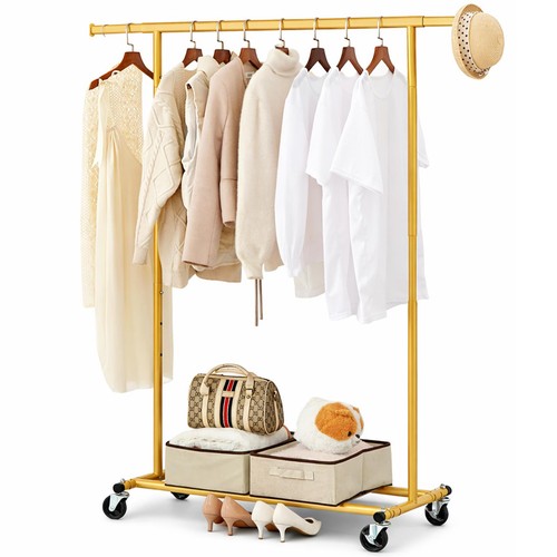 Heavy duty gold clothes rail - duty,