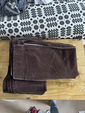Extra Wide Pair Brown Velvet