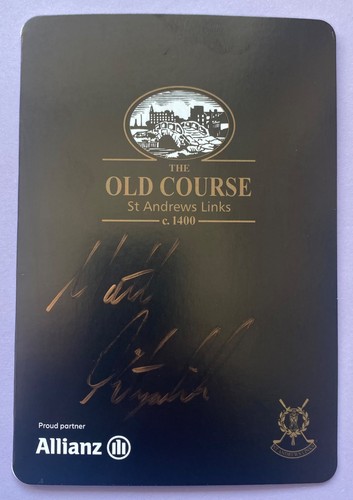 Matt fitzpatrick autographed - matt,