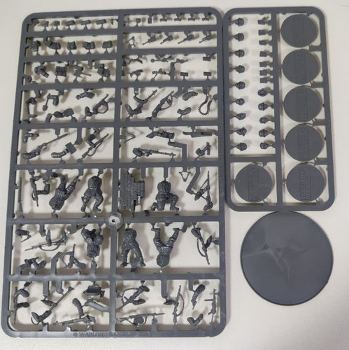 German veteran infantry sprue - german,