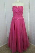 Gino Cerruti Ballgown UK 12 Pink Strapless Occasion Cruise Exclusive Edition 