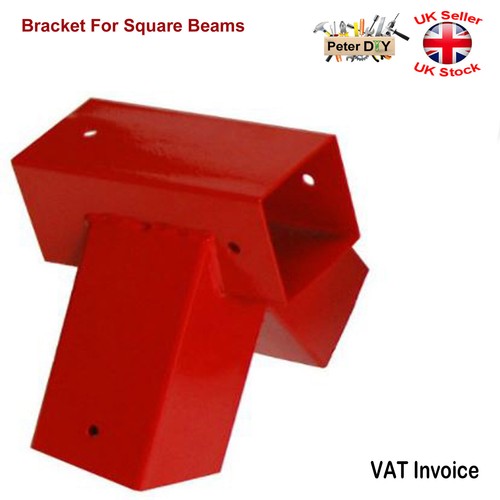 Red bracket for square beams - red,