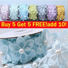 1 Yard Beaded Embroidered Trim