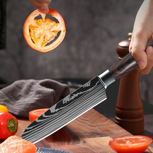 Stainless steel kitchen knife - steel,