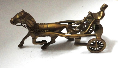 Vintage solid brass jockey - solid,