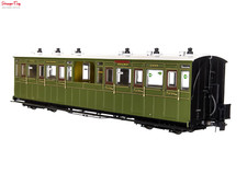 Dapol LionHeart Southern Open 3rd Coach 2466 1924-1935 (DCC-Fitted) O Gauge