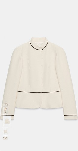 Zara fitted blazer with - fitted,