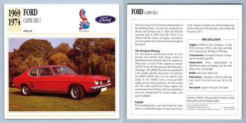 Ford capri 1969 74 - capri, i