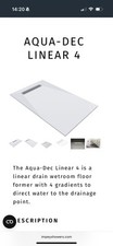Impey Aqua-Dec Linear 4 Wetroom Floor Former 2000mm x 1200mm