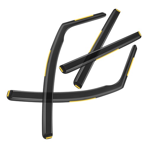 Wind deflectors 4pc - tinted, for