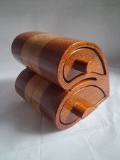 *BANDSAW TRINKET BOX* wood Heart Teardrop Shape 2 Drawers Storage Box Wooden