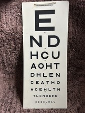 Vintage Opticians Eye Test