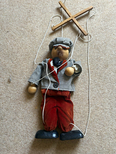 Vintage wooden string - wooden,