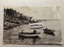 Brighton Beach & Sea Front Sussex Animated Scene Rowing & Sailing Boats 1915