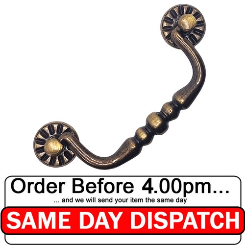Brass solid vintage handle - solid,