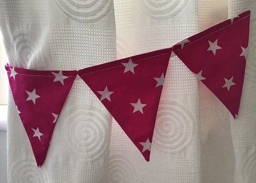 Bunting curtain nursery - bunting,