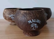 3 Malibu Rum Coconut Cups Mugs