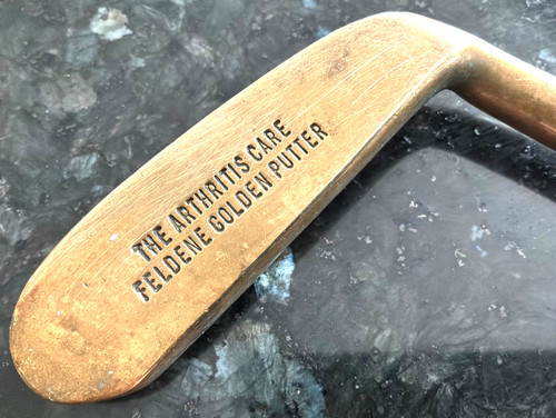 Old vintage golf club - old, golden